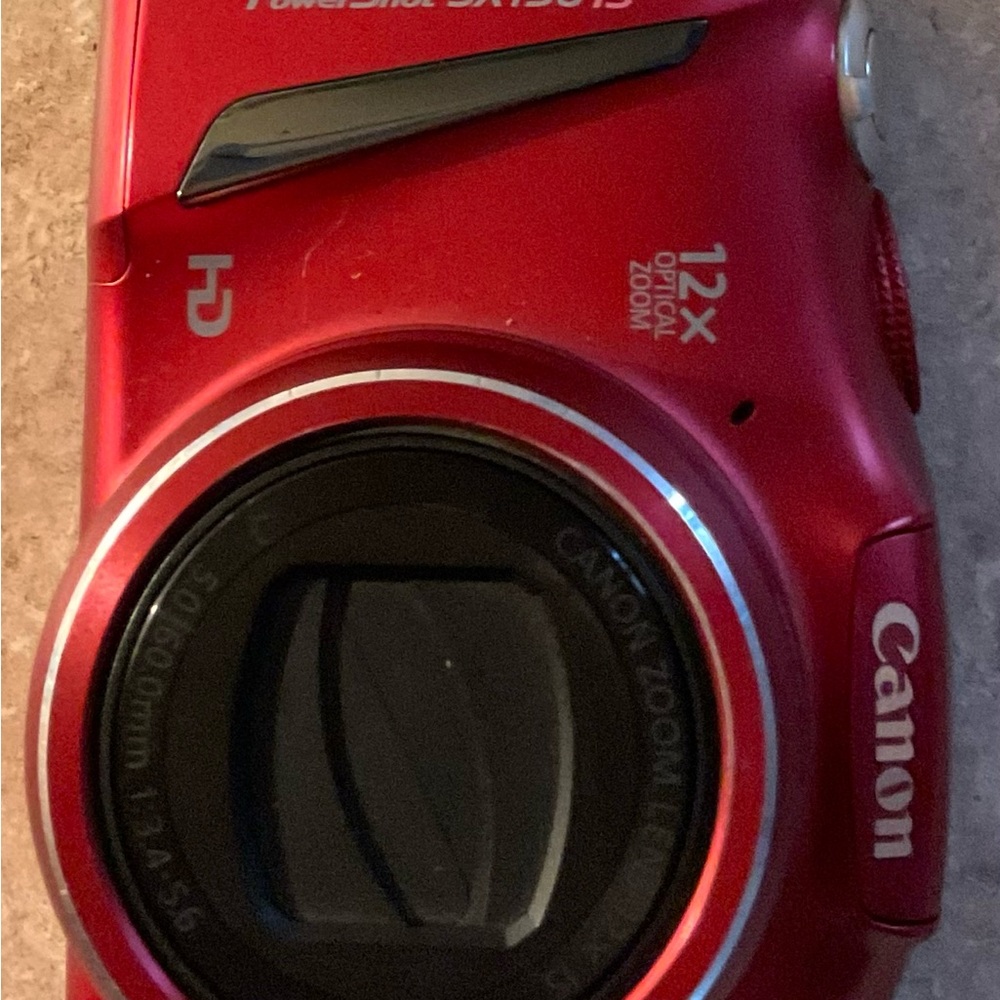 Canon PowerShot Red Digital Camera with 12x Zoom